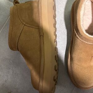 BearPaw Tan Platform Shoes